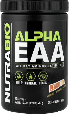 NutraBio, Alpha EAA, Pfirsichtee, 413 g (0,91 lb.)
