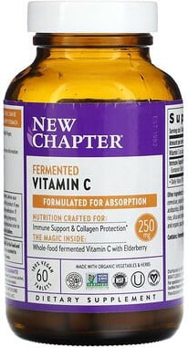 Thumbnail - New Chapter, Fermentiertes Vitamin C, 250 mg, 60 vegane Tabletten