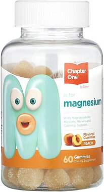 Chapter One, Magnesium Gummies, Peach, Magnesium-Fruchtgummis, Pfirsich, 60 Fruchtgummis