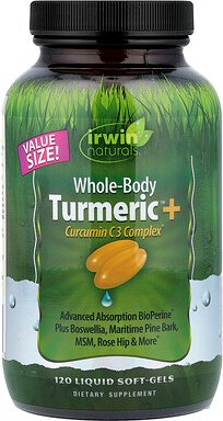 Irwin Naturals, Ganzkörper-Kurkuma- + Curcumin-C3-Komplex, 120 flüssige Weichkapseln