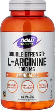NOW Foods, Sports, L-Arginine, Sport, L-Arginin, 1.000 mg, 180 Tabletten