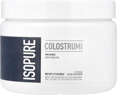 Isopure, Colostrum Powder, Unflavored, Colostrum-Pulver, geschmacksneutral, 90 g (3,17 oz.)