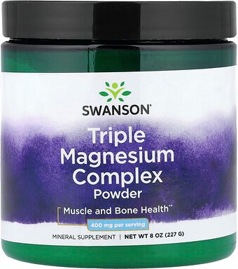 Swanson, Triple Magnesium Complex Powder, Dreifach-Magnesium-Komplex-Pulver, 227 g (8 oz.)