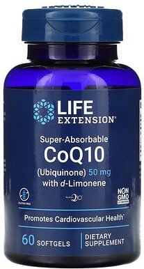 Thumbnail - Life Extension, Superabsorbierbares CoQ10 mit D-Limonen, 50 mg, 60 Weichkapseln