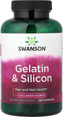 Swanson, Gelatine und Silicium, 200 Kapseln