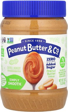 Thumbnail - Peanut Butter & Co., Simply Smooth, Erdnussbutteraufstrich, ohne Zuckerzusatz, 454 g (16 oz.)