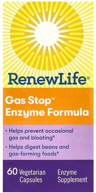 Thumbnail - Renew Life, Gas Stop™ Enzyme Formula, Enzymformel, 60 pflanzliche Kapseln