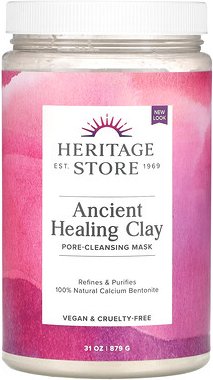 Heritage Store, Ancient Healing Clay, Pore-Cleansing Beauty Mask, porenreinigende Beauty-Maske, 879 g (31 oz.)