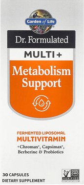 Garden of Life, Dr. Formulated Multi+, Stoffwechselunterstützung, 30 Kapseln