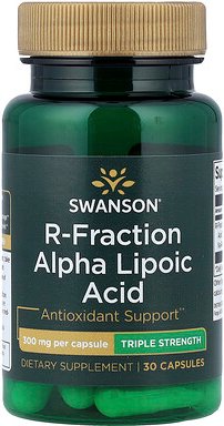 Swanson, R-Fraction Alpha Lipoic Acid, Alpha-Liponsäure, dreifache Wirkstärke, 300 mg, 30 Kapseln