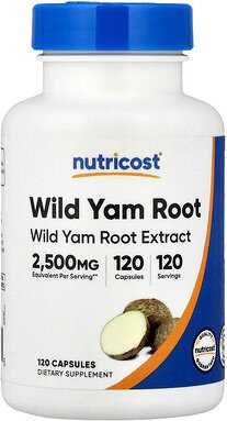 Nutricost, Wild Yam Root, Wilder-Yams-Wurzel, 120 Kapseln (125 mg pro Kapsel)
