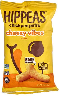 Hippeas, Chickpea Puffs, Chickpea Puffs, Cheezy Vibes™, 113 g (4 oz.)