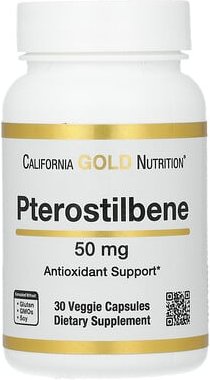 California Gold Nutrition, Pterostilbene, Pterostilben, 50 mg, 30 vegetarische Kapseln