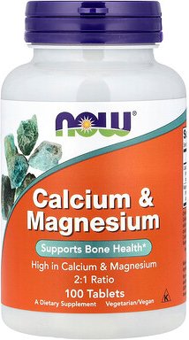 NOW Foods, Calcium und Magnesium, 100 Tabletten