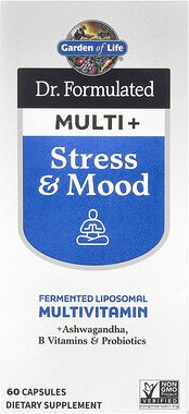 Garden of Life, Dr. Formulated Multi+, Multivitaminpräparat für Stress und Stimmung, 60 Kapseln