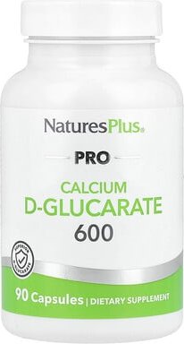 NaturesPlus, Pro Calcium D-Glucarate 600, Pro Calcium D-Glucarat 600, 90 Kapseln (600 mg pro Kapsel)
