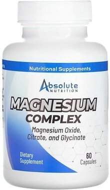 Absolute Nutrition, Magnesium Complex, Magnesium-Komplex, 60 Kapseln (250 mg pro Kapsel)