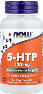 NOW Foods, 5-HTP, 100 mg, 60 vegetarische Kapseln