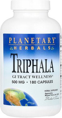 Planetary Herbals, Triphala, 180 Kapseln (500 mg pro Kapsel)