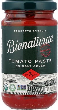 Bionaturae, Organic Tomato Paste, Bio-Tomatenpaste, 200 g (7 oz.)