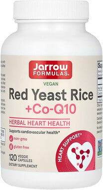 Jarrow Formulas, Vegan Red Yeast Rice + Co-Q10, veganer Rotschimmelreis + CoQ10, 120 pflanzliche Kapseln