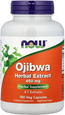 NOW Foods, Ojibwa Pflanzenextrakt, 450 mg, 180 vegetarische Kapseln