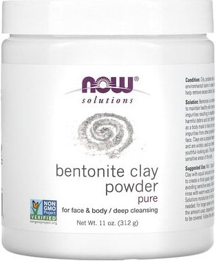 NOW Foods, Solutions, Bentonite Clay Powder, reines Bentonit-Ton-Pulver, 312 g (11 oz.)