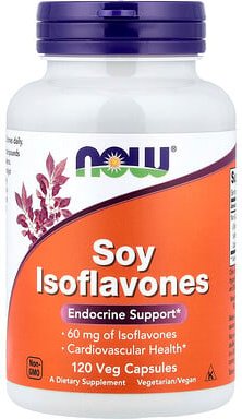 NOW Foods, Soy Isoflavones, Soja-Isoflavone, 120 pflanzliche Kapseln