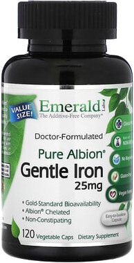 Thumbnail - Emerald Laboratories, Pure Albion, Gentle Iron, 25 mg, 120 pflanzliche Kapseln