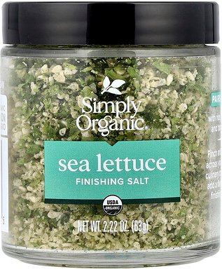 Simply Organic, Finishing Salt, Sea Lettuce, Finishing-Salz, Meersalat, 63 g (2,22 oz.)