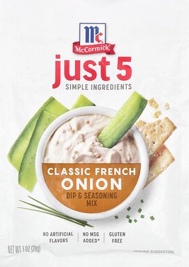 McCormick, Nur 5 einfache Zutaten, Dip und Gewürzmischung, klassische französische Zwiebel, 28 g (1 oz.)