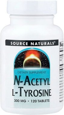 Source Naturals, N-Acetyl-L-Tyrosin, 300 mg, 120 Tabletten