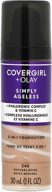Thumbnail - Covergirl, Olay Simply Ageless, 3-in-1 Foundation, 240 Natural Beige, 3-in-1-Foundation, 240 Natural Beige, 30 ml (1 fl....