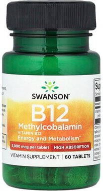Thumbnail - Swanson, Vitamin B12 Methylcobalamin, 5.000 mcg, 60 Tabletten