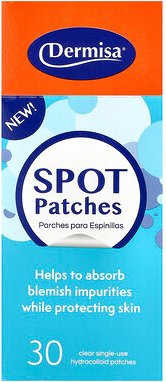 Dermisa, Spot Patches, Spot Patches, For All Skin Types, Spot-Pflaster, für alle Hauttypen, 30 durchsichtige Hydrokolloi...