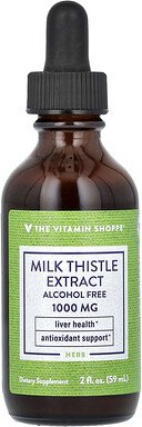 The Vitamin Shoppe, Milk Thistle Extract, Mariendistelextrakt, alkoholfrei, 1.000 mg, 59 ml (2 fl. oz.)