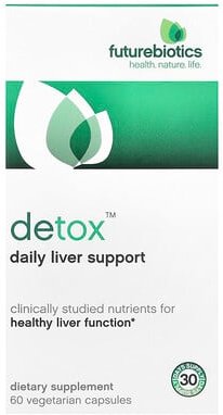Futurebiotics, Entgiftung, tΣgliche Leberunterstⁿtzung, 60 Veggiekapseln