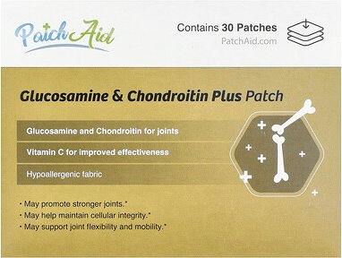PatchAid, Glucosamine & Chondroitin Plus Patch, Glucosamin und Chondroitin Plus Pflaster, 30 Pflaster