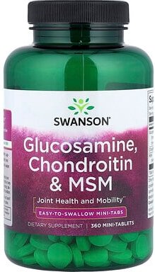 Thumbnail - Swanson, Glucosamin, Chondroitin und MSM, 360 Mini-Tabletten