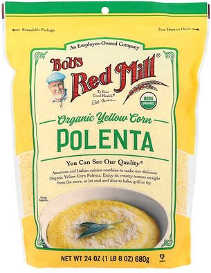 Bob's Red Mill, Organic Yellow Corn Polenta, Bio-Gelbmaispolenta, 680 g (24 oz.)