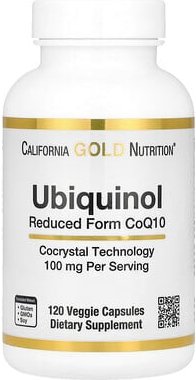 California Gold Nutrition, Ubiquinol Reduced Form CoQ10, reduzierte Form von Ubichinol (CoQ10), 100 mg, 120 pflanzliche ...