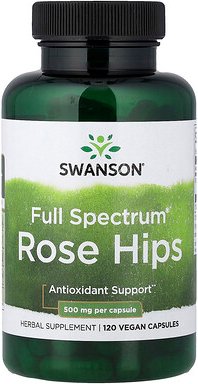 Swanson, Full Spectrum® Rose Hips, Hagebutten, 500 mg, 120 Kapseln