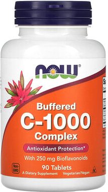 NOW Foods, Gepufferter C-1000-Komplex, 90 Tabletten