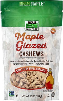 NOW Foods, Maple Glazed Cashews, mit Ahorn glasierte Cashews, 284 g (10 oz.)