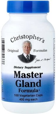 Christopher's Original Formulas, Master Gland Formula, Master-Drüsen-Formel, 100 vegetarische Kapseln