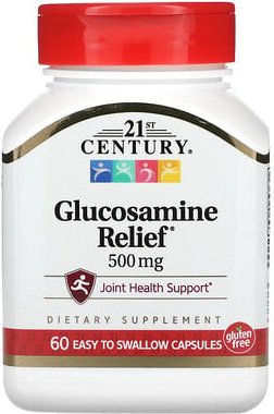 Thumbnail - 21st Century, Glucosamin Relief, 500 mg, 60 einfach zu schluckende Kapseln