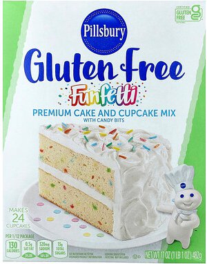 Pillsbury, Funfetti® Premium Cake and Cupcake Mix with Candy Bits, hochwertige Kuchen- und Cupcake-Mischung mit Süßigkei...