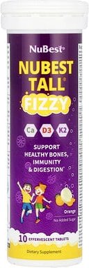 NuBest, Tall® Fizzy, Orange, 10 Brausetabletten