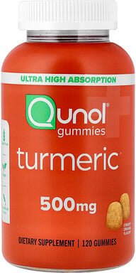 Qunol, Turmeric Gummies, Kurkuma-Fruchtgummis, cremige Orange, 120 Fruchtgummis (250 mg pro Fruchtgummi)