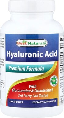 Best Naturals, Hyaluronsäure mit Glucosamin und Chondroitin, 120 Kapseln